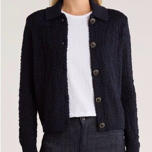 Rag & Bone Lecroy Navy Wool Cardigan